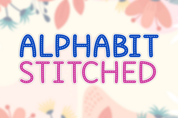 Alphabit Stitched: A Natural Display Font for Crafters