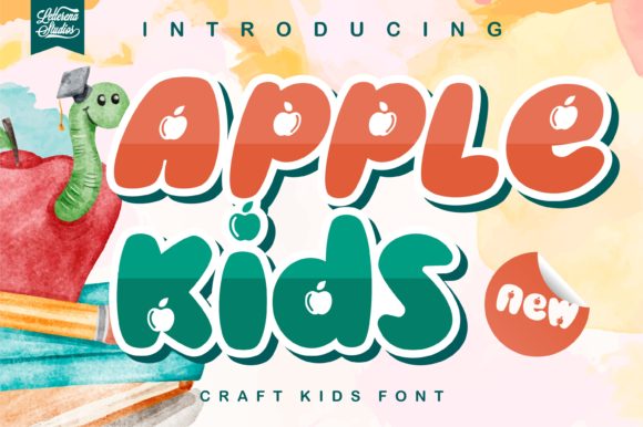 Apple Kids: A Playful Display Font for Editorial Design