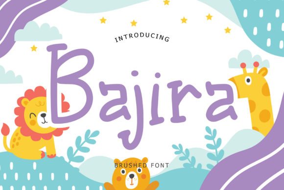 Bajira: A Playful Display Font for Kid-Centric Branding