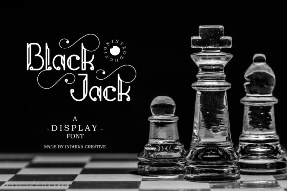 Black Jack with Chessboard: A Stylish Display Font for Business