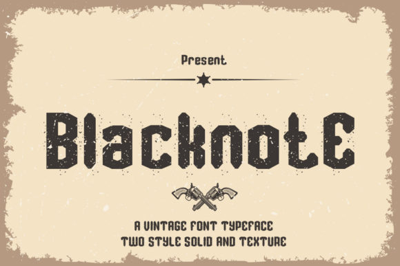 Blacknote: The Vintage Display Font for Standout Campaign Visuals