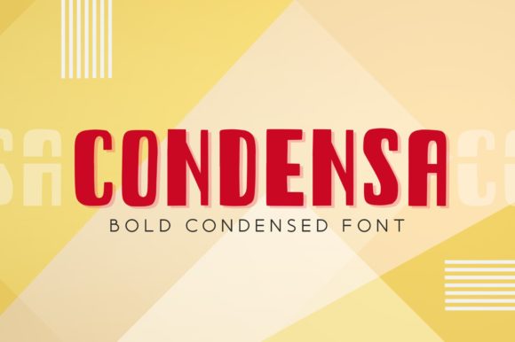Condensa: A Playful Brush Font for Handmade Products