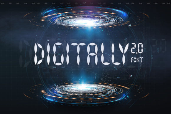 Digitally: A Digital Clock Font for Creative Projects