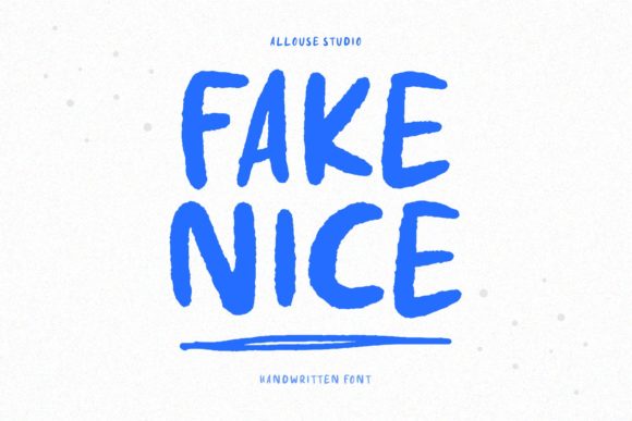 Fake Nice: A Bold Display Font for Expressive Branding Moments