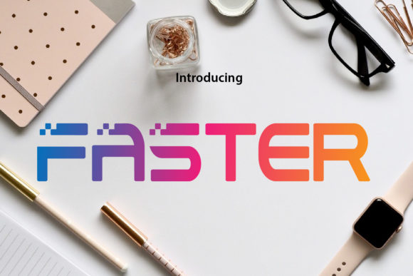 Faster: A Playful Typeface for High-Impact Campaigns