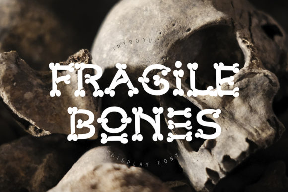 Fragile Bones: A Spooky Display Font for Handmade Products