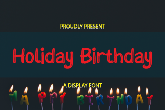 Holiday Birthday: A Warm Display Font for Editorial Design