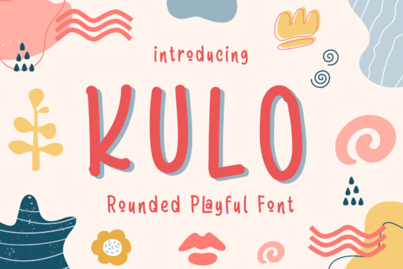 Kulo: A Playful Display Font That Makes Handmade Products Shine