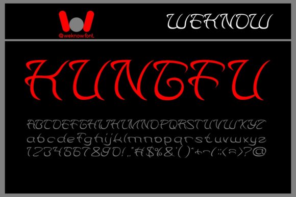 Kungfu Font: A Display Typeface Crafters Will Love