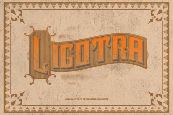 Ligotra: A Bold Vintage Display Font for Branding
