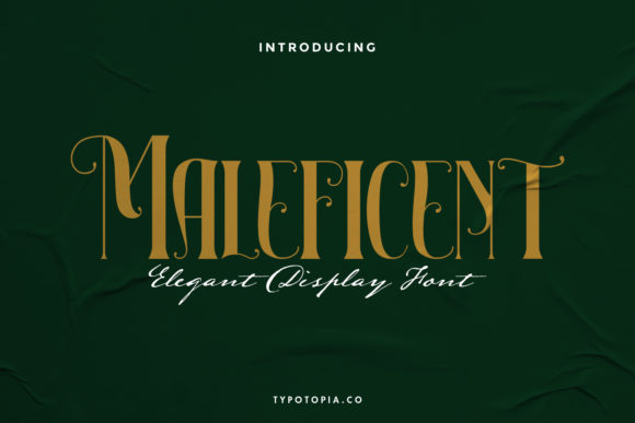 Maleficent: A Fairy Tale Display Font for Crafters