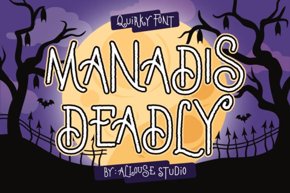 Manadis Deadly: A Spooky Display Font for Editorial Design
