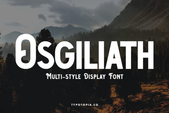 Osgiliath: A Bold Display Font for Makers and Shops