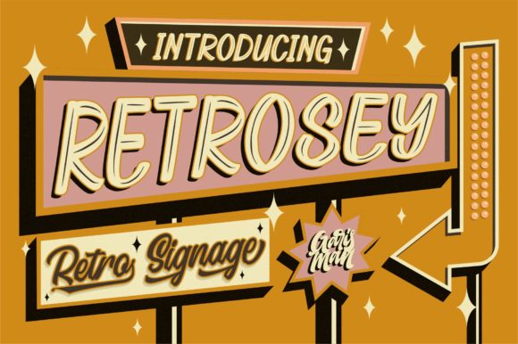 Retrosey: A Retro Display Font with Honest Character