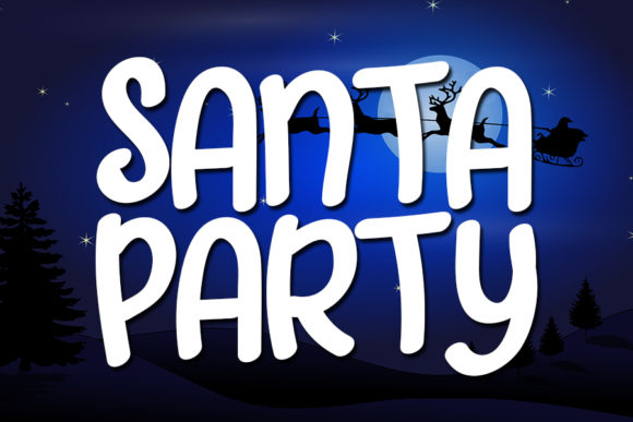 Santa Party: A Playful Display Font for Bold Campaigns