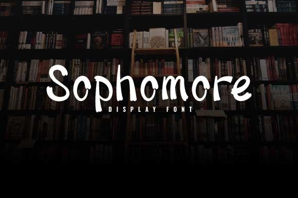 Sophomore: A Quirky Display Font for Makers and Shops