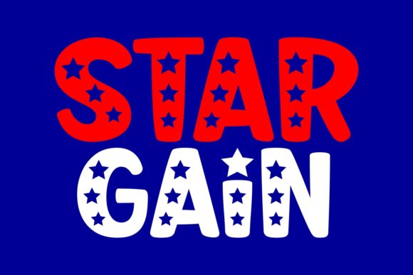 Star Gain: A Whimsical Display Font for Campaign Creatives