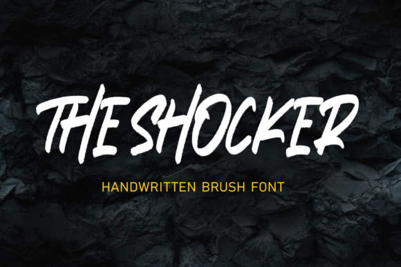 The Shocker: A Bold Brushed Display Font That Demands Attention