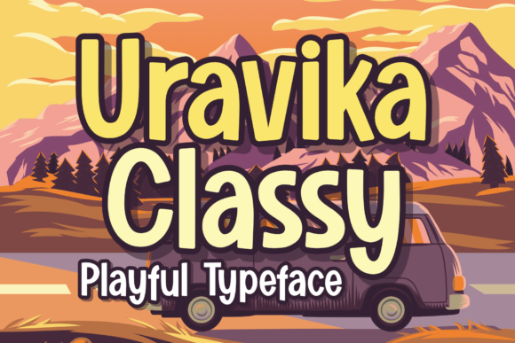 Uravika Classy: A Playful Display Font for Campaign Design