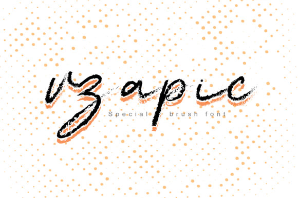Vzapic: The Brush Stroke Display Font for Bold Marketing Visuals