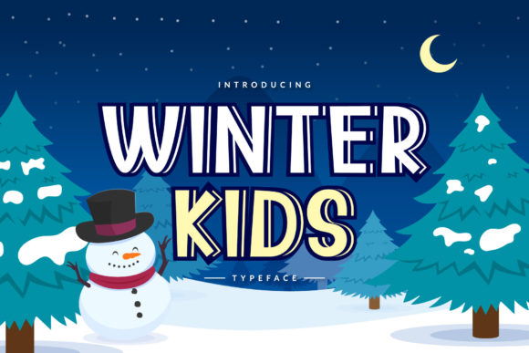 Winter Kids: A Playful Display Font for Cozy Editorial Projects